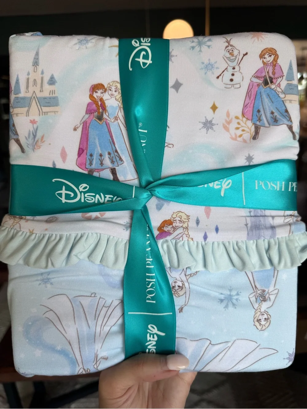 Posh Peanut Girls Disney Frozen Luxette Pattoo Blanket